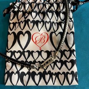 Brighton Reversible Leather Silver Necklace